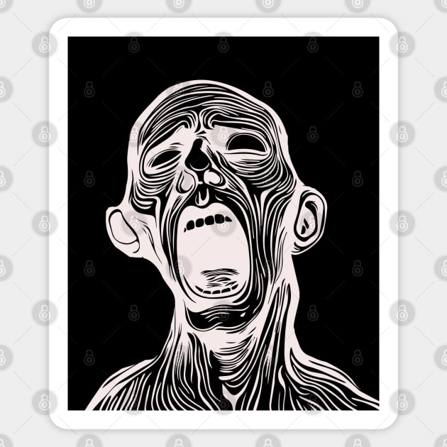 Angst - Pain of Being - Existential Crisis Sticker by TuncGK